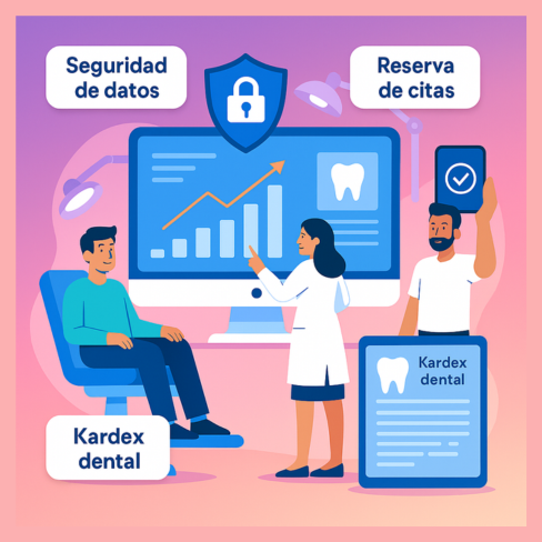 Seguridad de datos, reserva de citas y Kardex dental